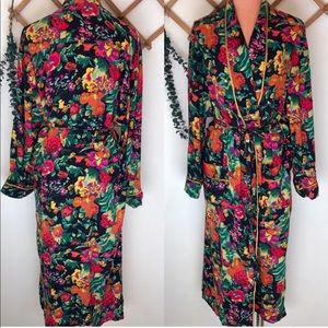 Vintage Victoria's Secret Floral Robe L